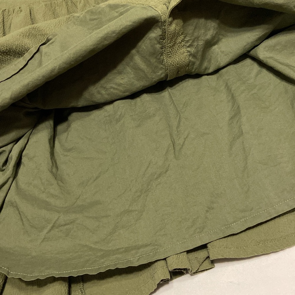 Veronica Beard Trisha Tiered Shirt Green Dress with liner Button Down Size Large - Picture 11 of 15